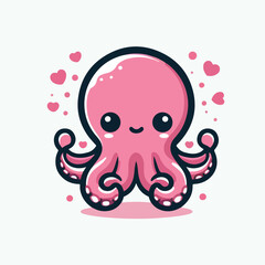 cute octopus image vector