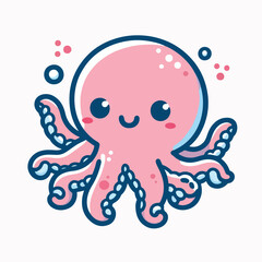 Fototapeta premium cute octopus image vector