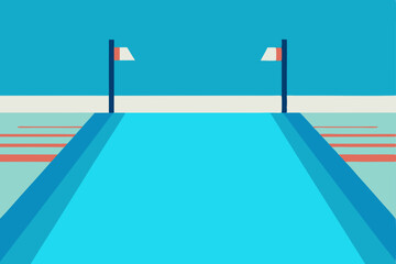 Swimming Pool Lane Markers A Simple, Clean Design for Aquatics