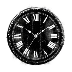Fototapeta premium Vintage clock with Roman numerals
