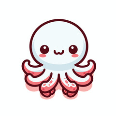 cute octopus image vector
