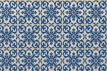 Traditional blue Portuguese Azulejos
