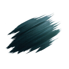 Abstract teal paint stroke, showcasing a dynamic brush effect, perfect for backgrounds, design elements, or artistic projects on a white isolated background.
