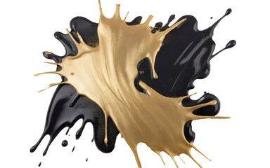 paint cream stroke smear on transparent background