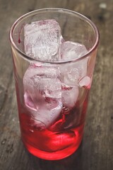Close up of ice frozen