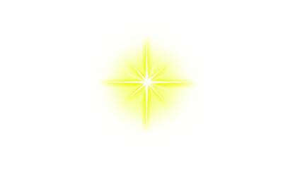 Realistic transparent gold light glow with sparkling star effects isolated transparent background. Sun rays, lens flare, flash light overlay, decorative graphic design elements

