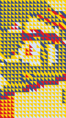 Abstract Geometric Mosaic with bright theme