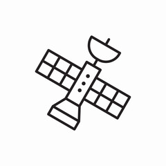 satellite gps navigation icon vector sign