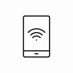 wifi phone icon vector sign