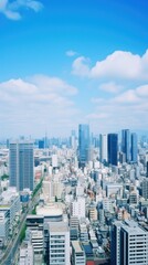 Obraz premium Tokyo cityscape architecture outdoors building.