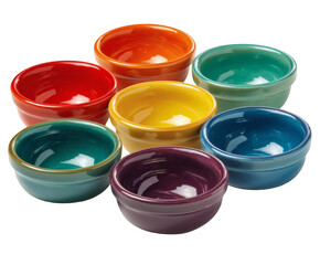 Colorful Ceramic Bowls Set Rainbow Kitchenware Dishes Dining Tableware