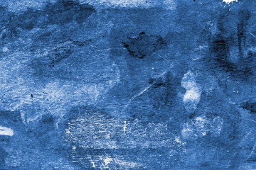 Blue Paint Stained Wooden Surface