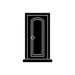 Door Icon in Clean Flat Vector Style