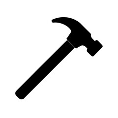 Hammer Icon in Clean Flat Vector Design
