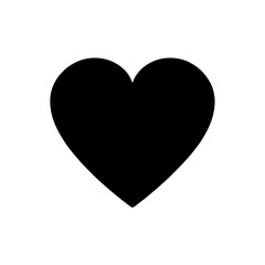 Heart Icon Vector in Flat Clean Design