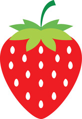 strawberry on white background