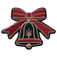 Christmas Bell with Bow Patch