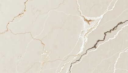Beige marble with delicate veining in white, gold, and dark brown creates an elegant, natural pattern