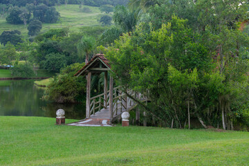 Beautiful landscapes of the Brazilian Fazenda, Rio Grande do Sul, Brazil