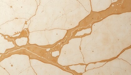 Light surface with brown vein-like patterns, resembling cracked marble or stone with organic-looking shapes