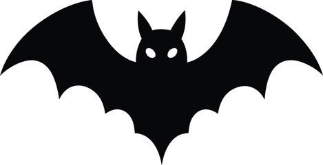  Hallown bat vector art illustration