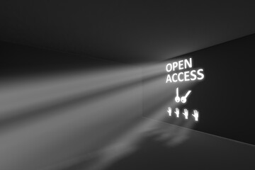 OPEN ACCESS rays volume light concept 3d illustration