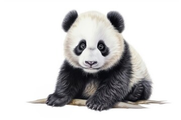 Naklejka premium Panda wildlife animal mammal.