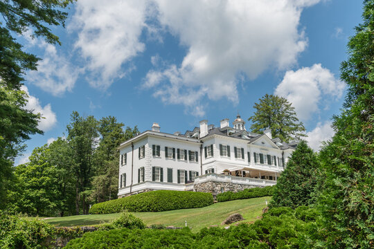 Lenox, Massachusetts, US-July 19, 2022: The Mount was the country home of the writer Edith Wharton in the early 1900s. 