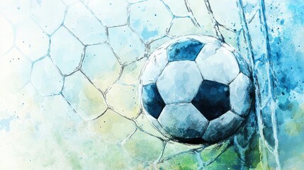 Soccer ball entering goal net on sports field during daytime