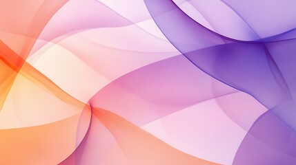 Abstract shapes and flowing lines in serene digital environment