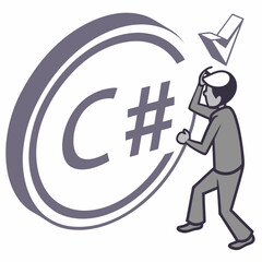 3d man with a check mark