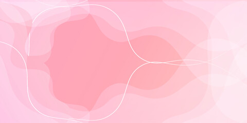 Minimalist banner background, pastel, pink and yellow gradient. Wave effect style, abstract background. vector