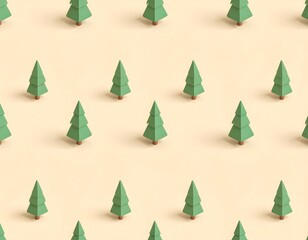 Geometric Christmas trees