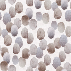 Soft watercolor dots in muted greys and taupes. Hand-painted pattern.