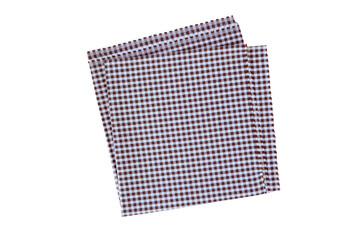 Placemat, Scotch pattern, brown-white on transparent background. top view