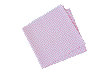 Placemat, Scotch pattern, light pink-white on transparent background. top view