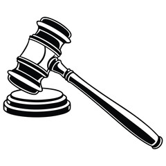 Gavel judge auction law justice symbol