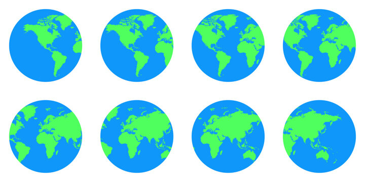 Detailed a set of light blue and green world map image, perfect for travel blogs, business presentations, educational materials, and design projects. Enhance your content with this high-quality visual