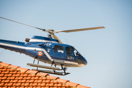 Helicopter hoisting exercise on Messanges beach and its signal station