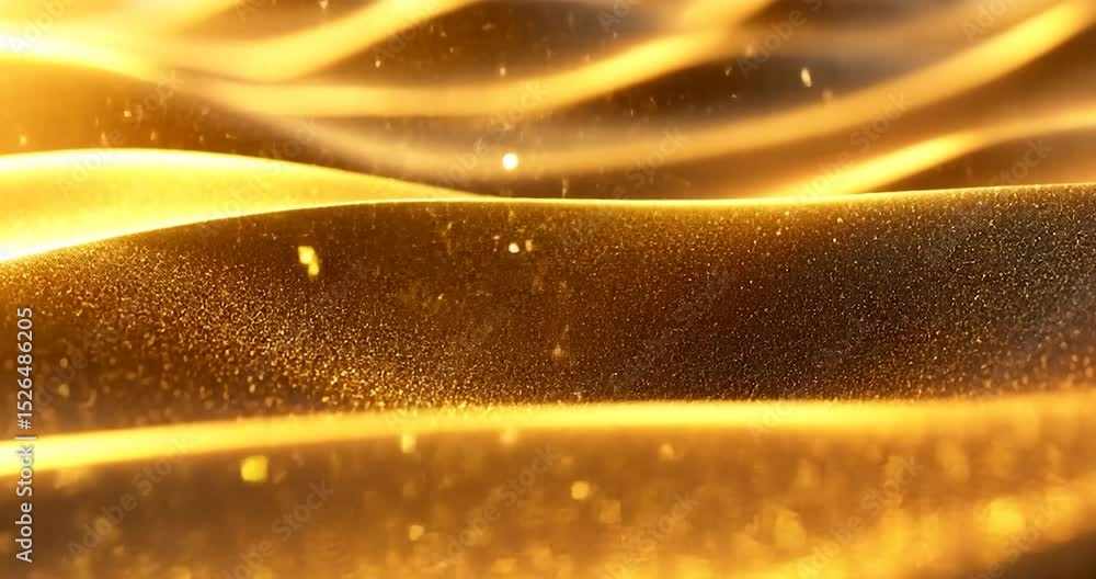 Aufkleber abstract golden wavy background with sparkles in the image, perfect for any design project