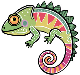 Artistic Gecko Character