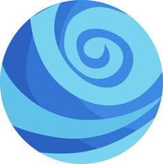 Hand Drawn Blue Planet Illustration