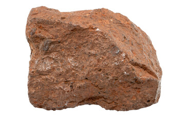 Close-up of clay mineral, isolated on white background