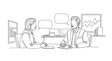 Business Leadership and Mentorship Discussion in Minimalist Style for Professional Development, Online Learning, Coaching, and Corporate Training