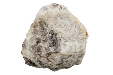 Close-up of blende mineral, isolated on white background