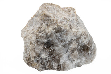 Close-up of blende mineral, isolated on white background