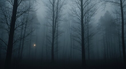 Fototapeta premium fog in the woods