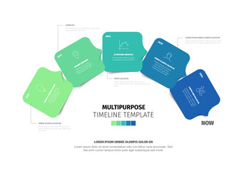 Multipurpose Timeline Template Design Infographic