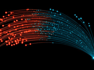 
Encrypted code, abstract visualization, binary, cyberpunk style