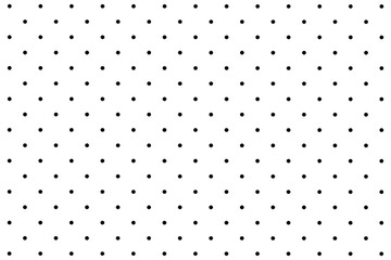 Background with monochrome dotted texture. Polkadots pattern design for template, banner, wallpaper, textile, print, fabric, wrapping paper, card, packaging, etc. 